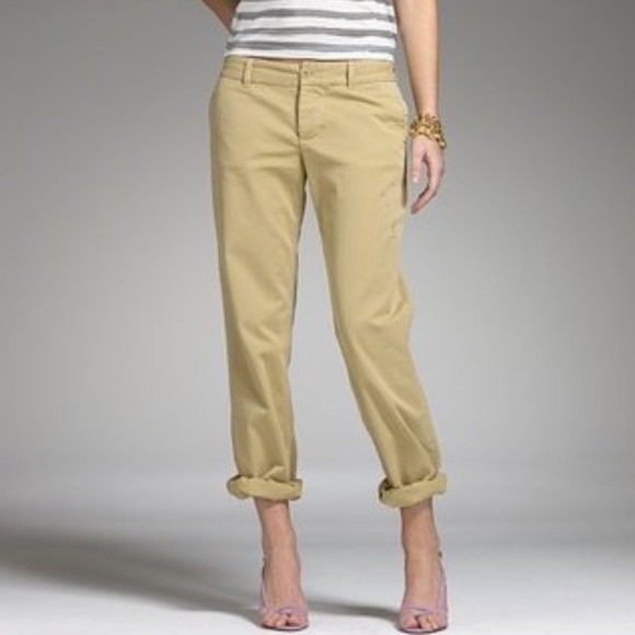 J.Crew Broken In Boyfriend Chino Pant in Olive Sz 4 - Picture 4 of 6